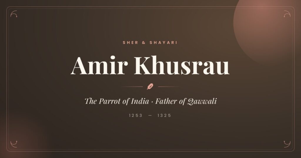 Amir Khusrau (1253–1325) [PD] — Pioneer of Hindavi verse and qawwali