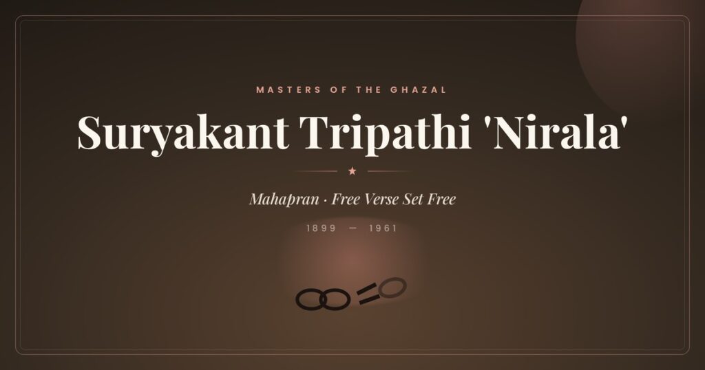 Suryakant Tripathi ‘Nirala’ (1899–1961)